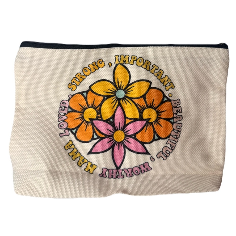 Mama Floral Cosmetic Pouch